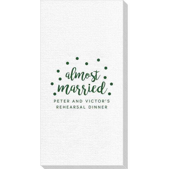 Confetti Dots Almost Married Deville Guest Towels